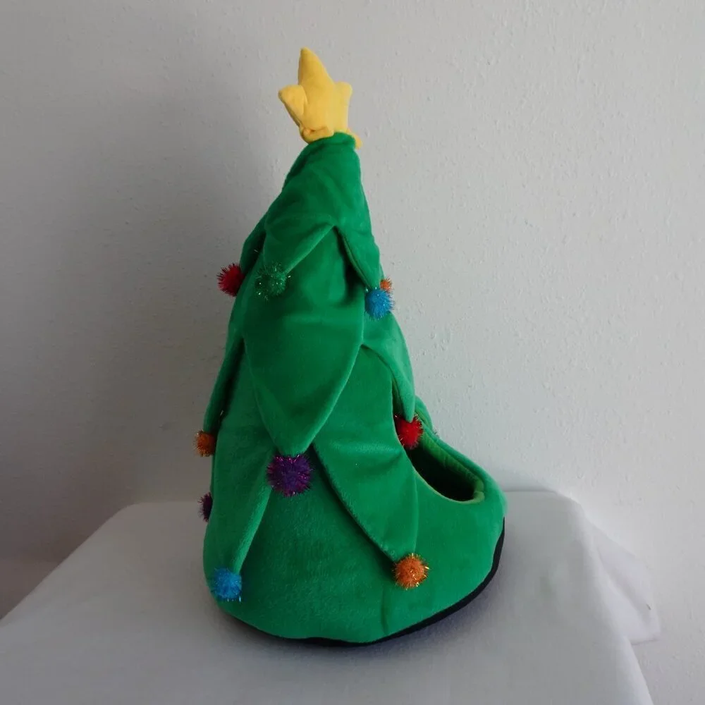 Christmas Tree Dog Cat House Pet Hut Cave Hiding Spot Cozy Area Travel
